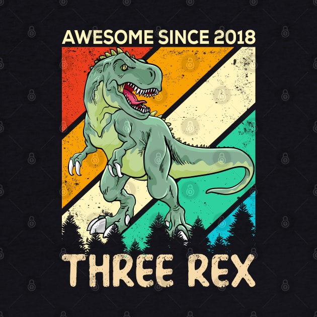 Awesome Since 2018 Dinosaur Present by reginaturner